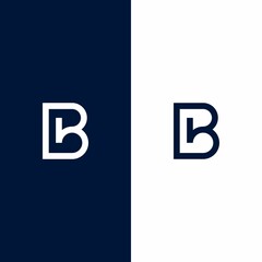 B logo design concept