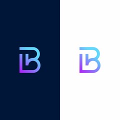 B logo design concept