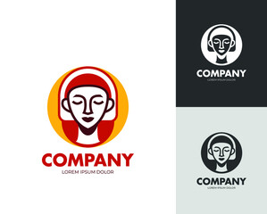 Beauty woman face logo. face logo. beautiful logo. skin care logo. Beauty woamn face symbol