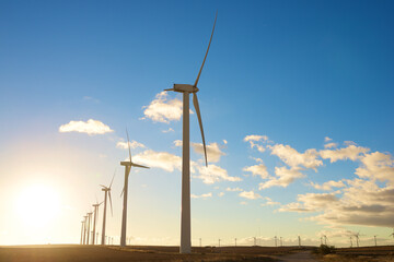 Green energy concept view