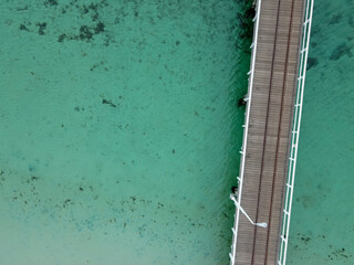 Beach and Jetty Drone Shot 2
