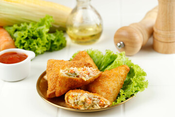 Vegetarian Samosas with Dipping Sauces