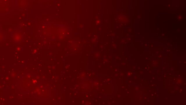 Dark Red Particle Animation Looping for Abstract Presentation Background