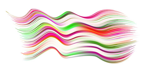 Cloth colorful abstract twisted fluide shape flow. Trendy liquid design. 3D colored abstract Flow shapes stream paint. Deep analysis brushstroke colorful banner. Vector illustration realistic dye.