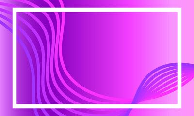 Wavy pink vector abstract background with curved lines