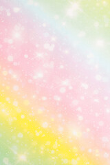 Creative abstract sky and soft wallpaper with pastel color filter and texture. Stars and circles light background.