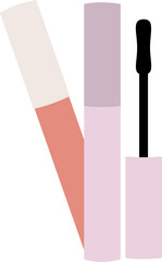 Beauty cosmetic make up vector shape