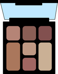 Beauty cosmetic make up vector shape