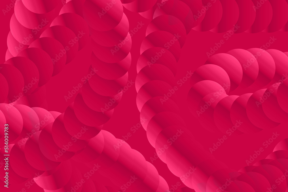 Wall mural 3d style strands of hot pink balls as background effect. - Wall murals