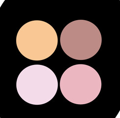 Beauty cosmetic make up vector shape