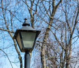 Fototapeta na wymiar street lamp in the park