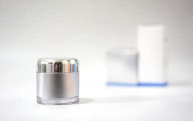 cosmetic product compare to blur others on background