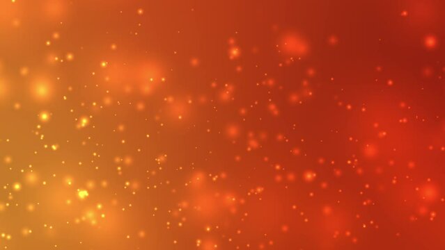 Orange Particle Animation Looping for Abstract Presentation Background