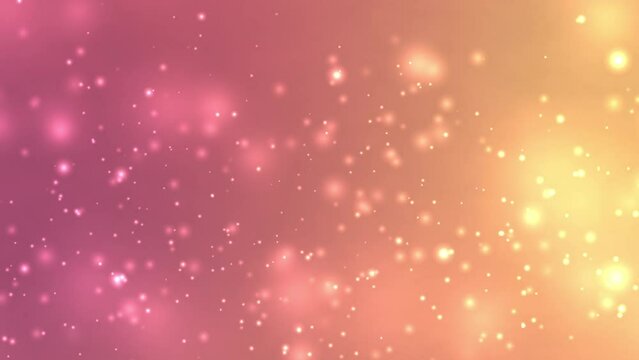 Orange Pink Particle Animation Looping for Abstract Presentation Background