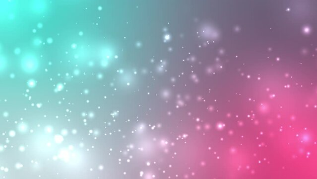 Teal Pink Particle Animation Looping for Abstract Presentation Background