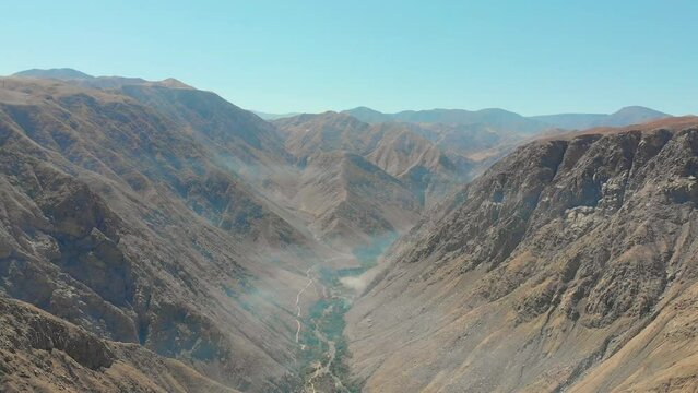 Chorunga cotahuasi valley, aerial shot with mavic air drone in summer 2020 3
