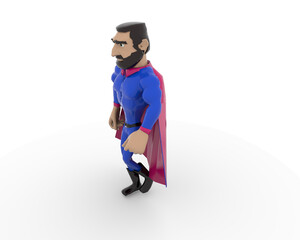 cartoon of a superhero in the superman