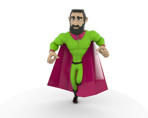 cartoon of a superhero in the superman
