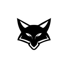 Fox head vector illustration icon