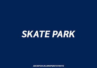 Skate Park letters set dynamic bold font elegant italic typeset vector typography design.