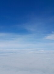 Blue sky background and copy space