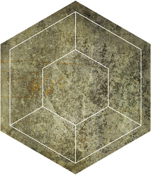 Hexagonal geometric texture