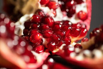 Granatapfelkerne, Granatapfel, Bio, gesund, frisch, Obst, Vegetarisch