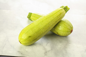 Two Young zucchini for cooking