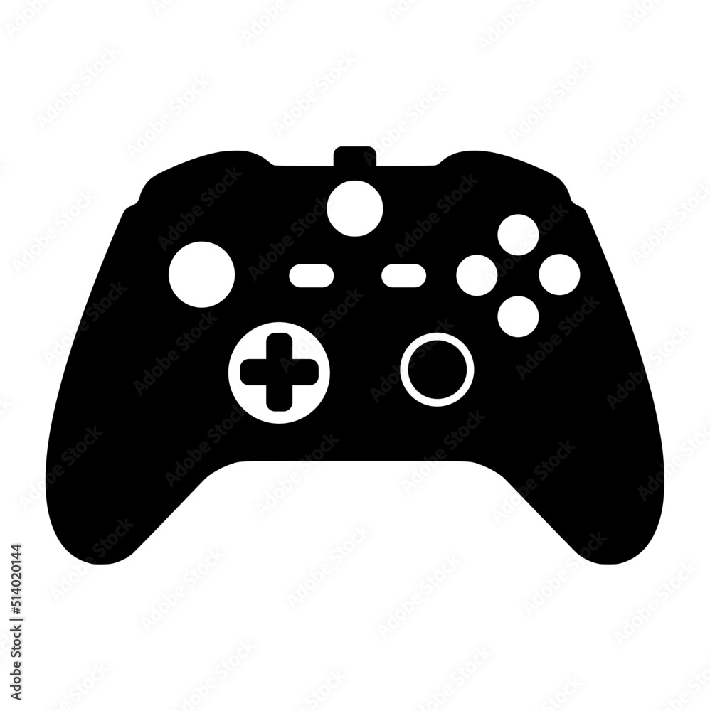 Poster video game controller icon vector illustration