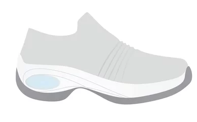 Meubelstickers White air sneaker. vector illustration © marijaobradovic