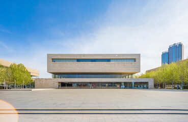 Obraz premium The building of tianjin Cultural Center