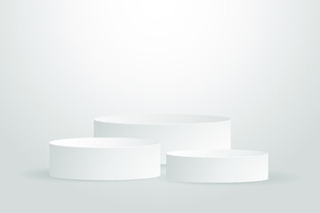 3D Cylinder Product Podium Background