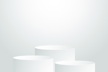 3D Cylinder Product Podium Background