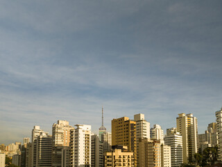 Obraz premium Skyline do bairro da aclimação em São Paulo