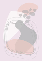 Modern minimalist art print, wallpaper, templates. For templates, presentations.