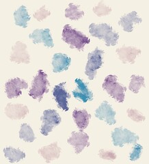 Hand painting watercolor on white background,