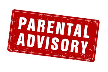 Parental advisory rubber stamp