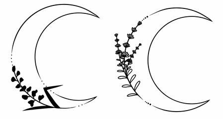 Two moons with lavender © Edyta.artdiary