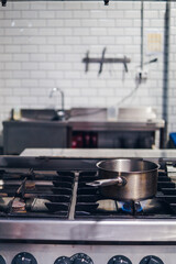 stainless steel kitchen stove