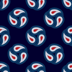 Ikat ethnic textile seamless pattern design. Aztec fabric carpet mandala ornaments textile decorations wallpaper. Tribal boho native tribal motif turkey traditional embroidery vector background 