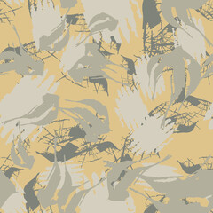 Urban camouflage of various shades of beige and grey colors