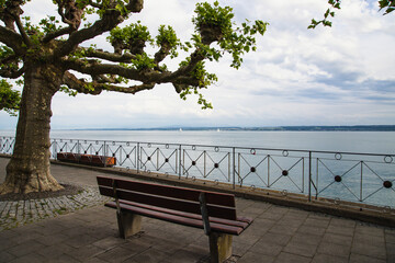 The lake promenade of Meersburg, Germany