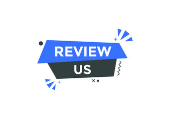 Review us User rating social banner promotion. Review Us text social media template