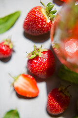 Fresh summer fruit cocktails