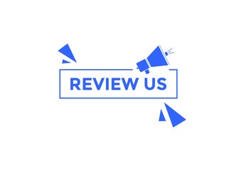 Review us User rating social banner promotion. Review Us text social media template