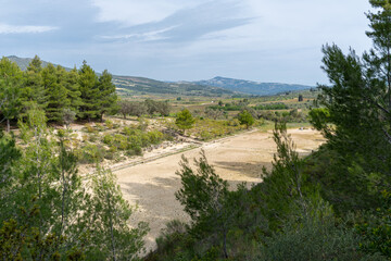 Stadium in archaeological site of ancient Nemea, Greece