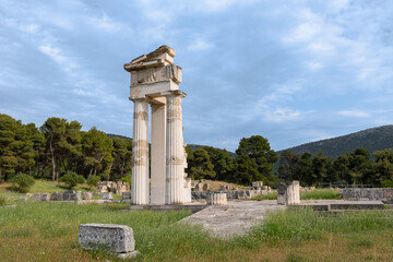 Fototapeta na wymiar Archaeological site of ancient Epidaurus, Greece
