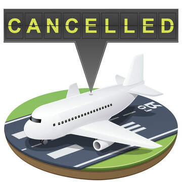 Air flight cancelled (cut out)