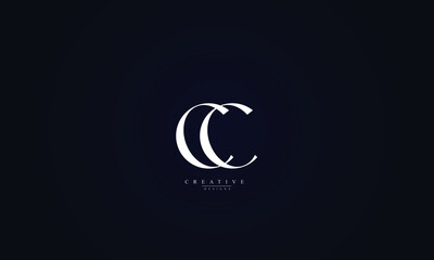 Obraz na płótnie Canvas Alphabet letters Initials Monogram logo CC C