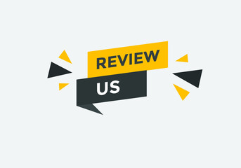 Review us on white background. Vector illustration. customer feedback concept
